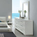Christie Glossy White Dresser - Visions in Furniture (La Mirada, CA)
