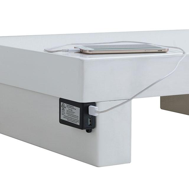 Christie Glossy White Dresser - Visions in Furniture (La Mirada, CA)