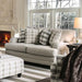 Christine Light Gray Love Seat - Visions in Furniture (La Mirada, CA)