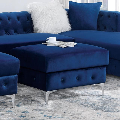 CIABATTONI Ottoman, Navy - Visions in Furniture (La Mirada, CA)