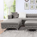CIABATTONI Sectional, Gray - Visions in Furniture (La Mirada, CA)