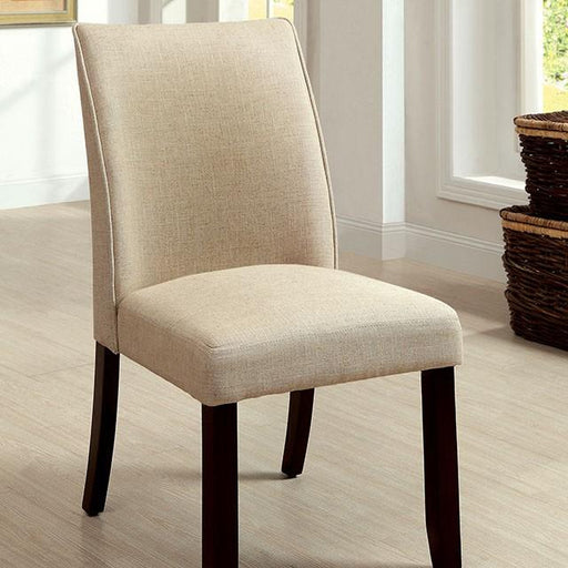Cimma Espresso/Ivory Side Chair (2/CTN) - Visions in Furniture (La Mirada, CA)