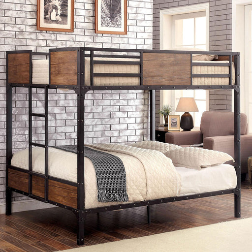 CLAPTON Black Full/Full Bunk Bed - Visions in Furniture (La Mirada, CA)