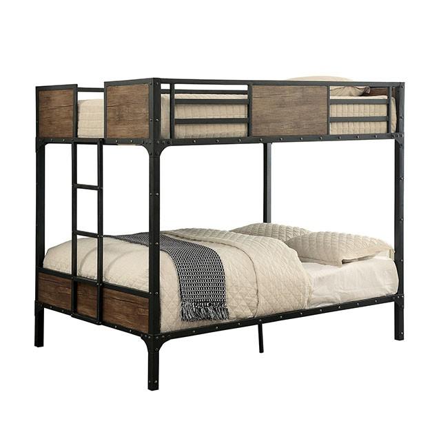 CLAPTON Black Full/Full Bunk Bed - Visions in Furniture (La Mirada, CA)