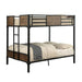 CLAPTON Black Full/Full Bunk Bed - Visions in Furniture (La Mirada, CA)