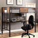 CLAPTON Black Twin Bed w/ Workstation - Visions in Furniture (La Mirada, CA)
