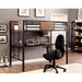 CLAPTON Black Twin Bed w/ Workstation - Visions in Furniture (La Mirada, CA)