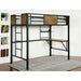 CLAPTON Black Twin Bed w/ Workstation - Visions in Furniture (La Mirada, CA)