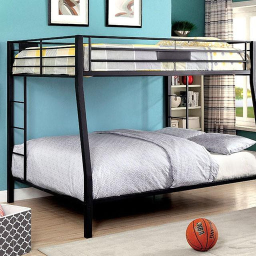 CLAREN Black Full/Queen Bunk Bed - Visions in Furniture (La Mirada, CA)