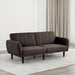 Aristide Futon Sofa Grey & Brown - Visions in Furniture (La Mirada, CA)