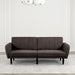 Aristide Futon Sofa Grey & Brown - Visions in Furniture (La Mirada, CA)