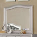 Ariston Mirror White, Silver, & Black - Visions in Furniture (La Mirada, CA)
