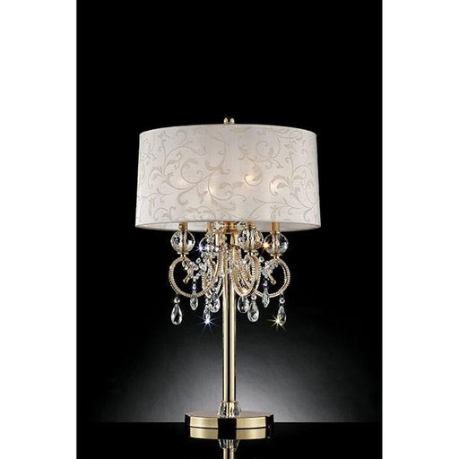 Deborah Gold 33"H Gold Table Lamp - Visions in Furniture (La Mirada, CA)