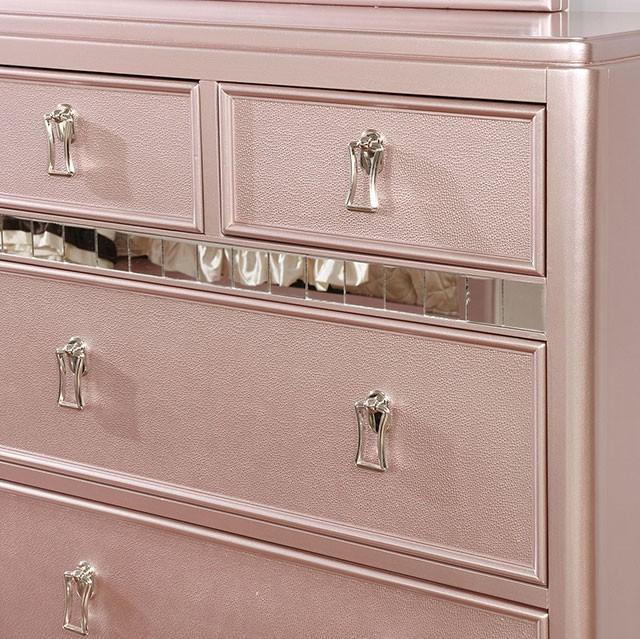 Ariston Rose Gold Dresser - Visions in Furniture (La Mirada, CA)