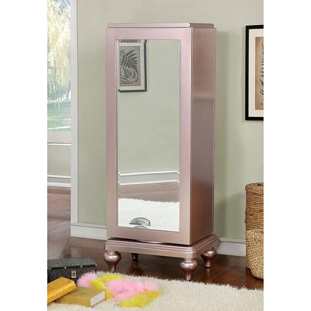 Ariston Rose Gold Swivel Chest - Visions in Furniture (La Mirada, CA)