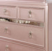 Ariston Rose Gold Full, Twin & Queen Bed - Visions in Furniture (La Mirada, CA)