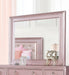 Ariston Rose Pink Mirror - Visions in Furniture (La Mirada, CA)