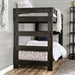 Arlette Twin/Twin Bunk Bed Brown, Black, Gray, & White - Visions in Furniture (La Mirada, CA)