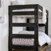 Arlette Twin/Twin Bunk Bed Brown, Black, Gray, & White - Visions in Furniture (La Mirada, CA)