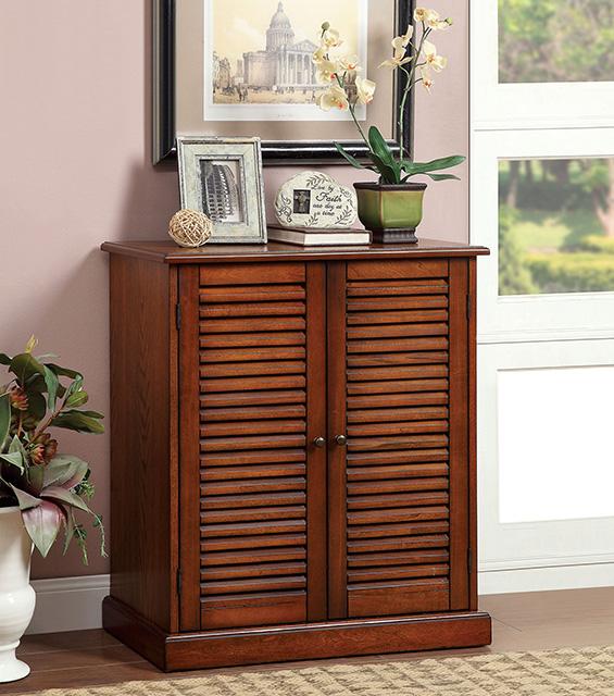 Della Oak Shoe Cabinet - Visions in Furniture (La Mirada, CA)
