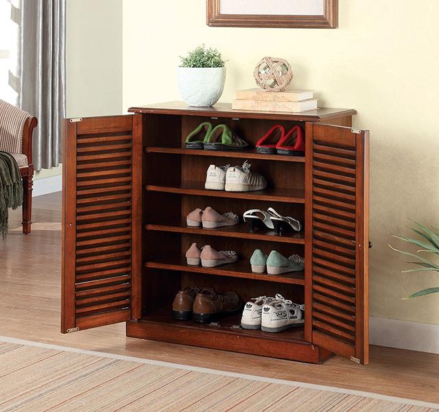 Della Oak Shoe Cabinet - Visions in Furniture (La Mirada, CA)