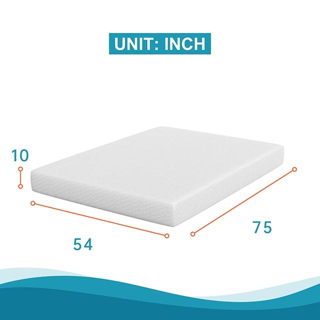 Artemisia 10" E.King, Full, Twin, & Queen Memory Foam Mattress - Visions in Furniture (La Mirada, CA)