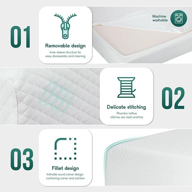 Artemisia 6" Full, Queen, & Twin Memory Foam Mattress - Visions in Furniture (La Mirada, CA)