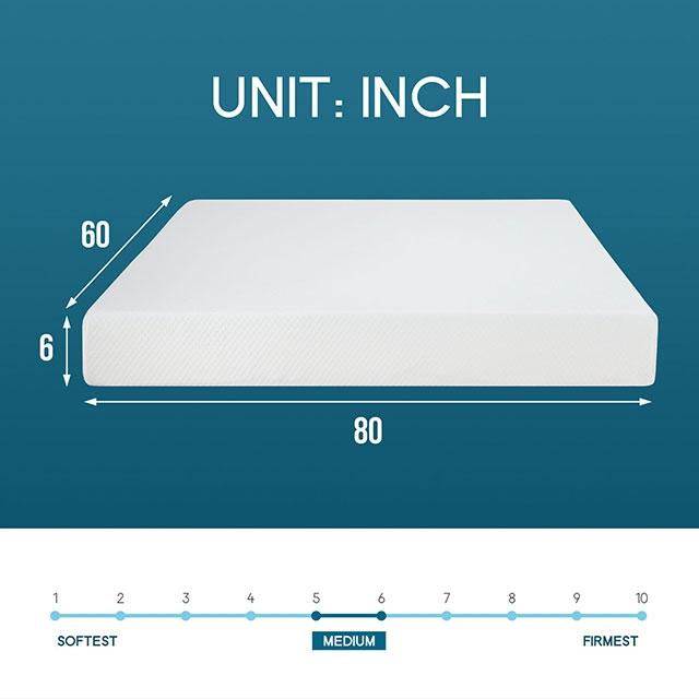 Artemisia 6" Full Memory Foam Mattress - Visions in Furniture (La Mirada, CA)