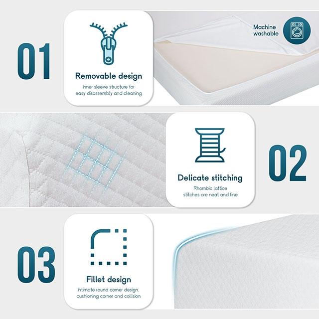 Artemisia 6" Full, Queen, & Twin Memory Foam Mattress - Visions in Furniture (La Mirada, CA)