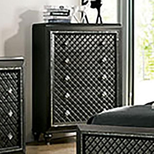 Demetria Metallic Gray Chest - Visions in Furniture (La Mirada, CA)