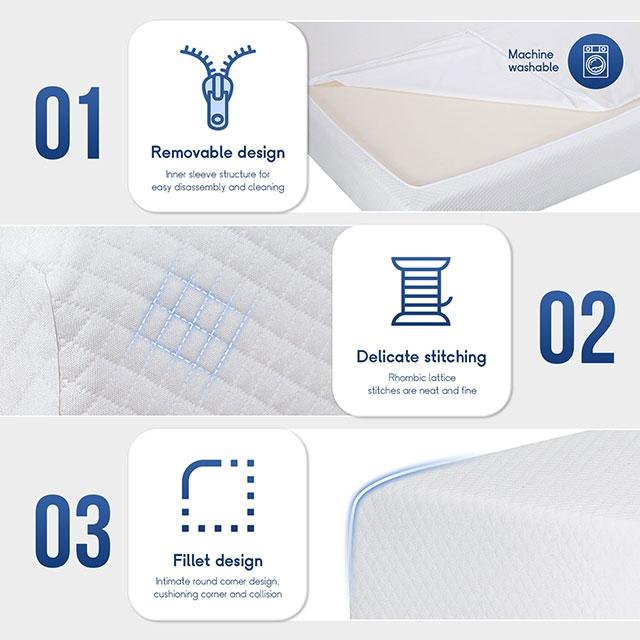 Artemisia 6" Full, Queen, & Twin Memory Foam Mattress - Visions in Furniture (La Mirada, CA)