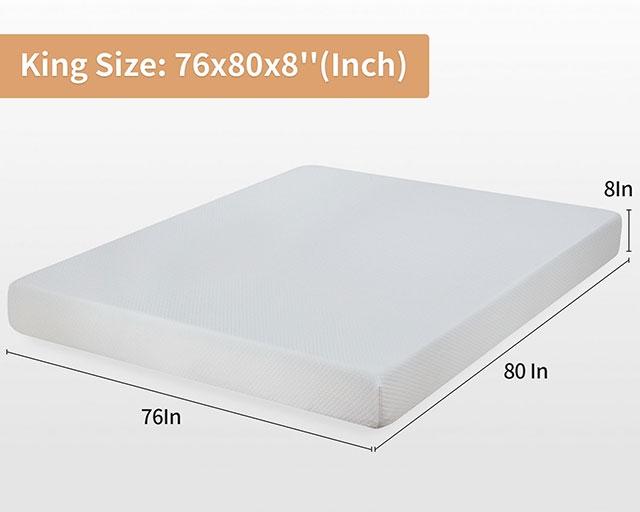 Artemisia 8" Cal. King, E.King, Full, & Queen Memory Foam Mattress - Visions in Furniture (La Mirada, CA)