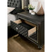 Demetria Metallic Gray Night Stand - Visions in Furniture (La Mirada, CA)