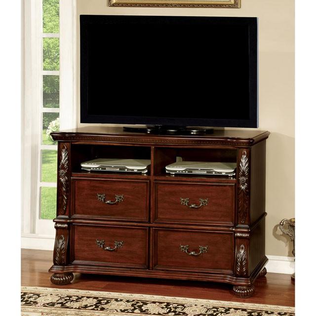 ARTHUR Brown Cherry Media Chest - Visions in Furniture (La Mirada, CA)