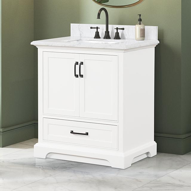 Arthur Vanity with Top/ Sink - Visions in Furniture (La Mirada, CA)