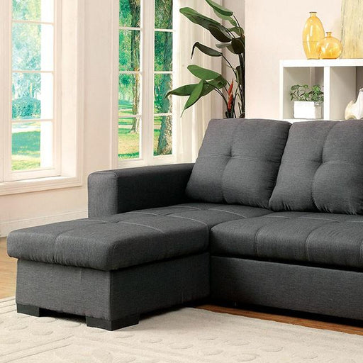 DENTON Sectional, Gray - Visions in Furniture (La Mirada, CA)