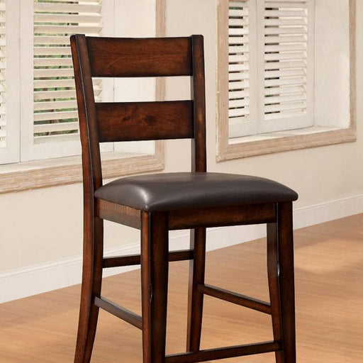 DICKINSON II Dark Cherry Counter Ht. Chair (2/CTN) - Visions in Furniture (La Mirada, CA)