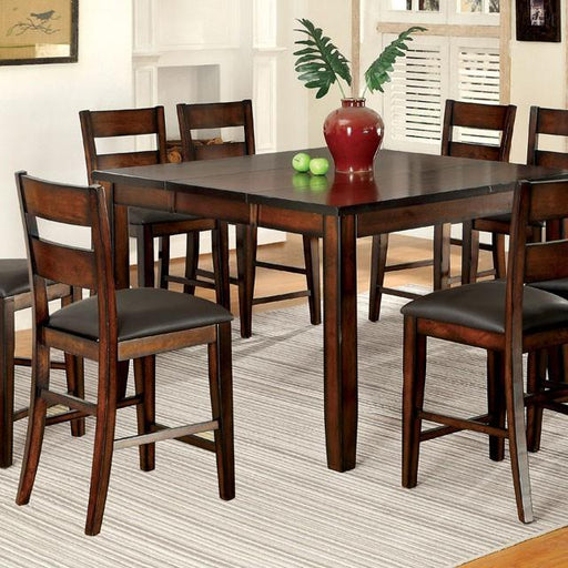 DICKINSON II Dark Cherry Counter Ht. Table w/ 18" Leaf - Visions in Furniture (La Mirada, CA)