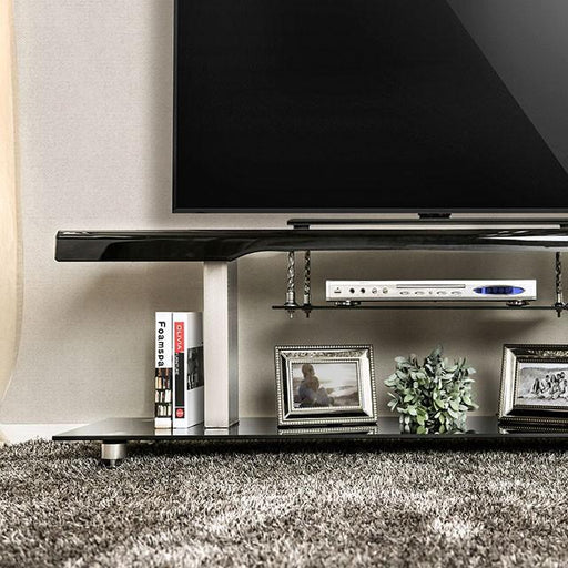 Dietrich Black 60" TV Console - Visions in Furniture (La Mirada, CA)