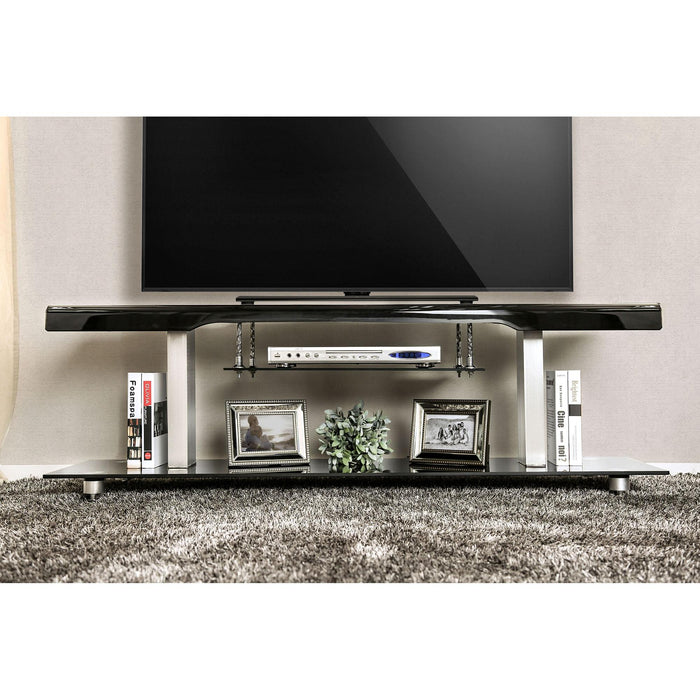 Dietrich Black 60" TV Console - Visions in Furniture (La Mirada, CA)