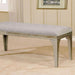 DIOCLES Silver/Light Gray Bench - Visions in Furniture (La Mirada, CA)
