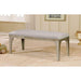 DIOCLES Silver/Light Gray Bench - Visions in Furniture (La Mirada, CA)
