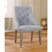 DIOCLES Silver/Light Gray Side Chair (2/CTN) - Visions in Furniture (La Mirada, CA)