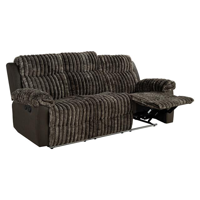 Dionysus Manual Reclining Sofa Brown - Visions in Furniture (La Mirada, CA)