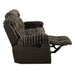Dionysus Manual Reclining Sofa Brown - Visions in Furniture (La Mirada, CA)