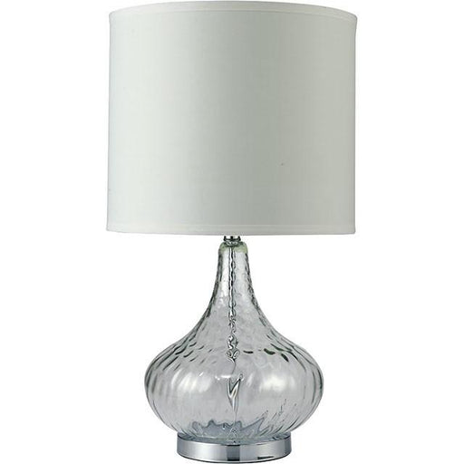 Donna Clear 15"H Glass Clear Table Lamp - Visions in Furniture (La Mirada, CA)