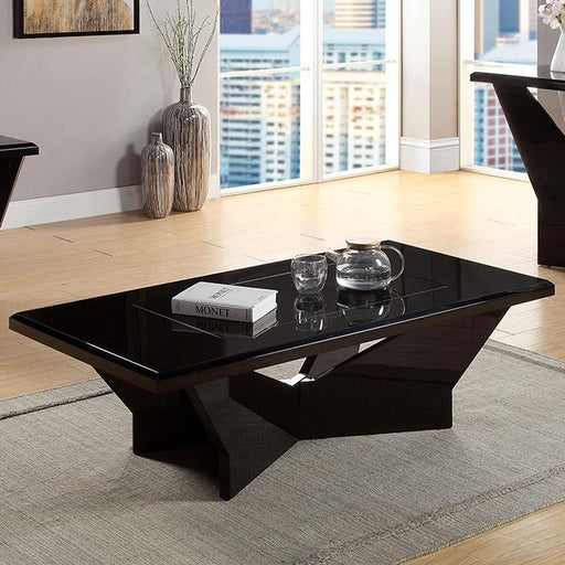 DUBENDORF Coffee Table, Black - Visions in Furniture (La Mirada, CA)
