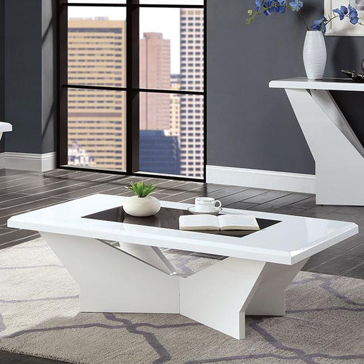 DUBENDORF Coffee Table, White - Visions in Furniture (La Mirada, CA)