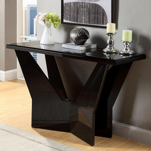 DUBENDORF Sofa Table, Black - Visions in Furniture (La Mirada, CA)