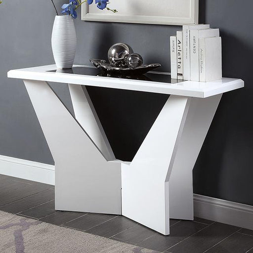 DUBENDORF Sofa Table, White - Visions in Furniture (La Mirada, CA)